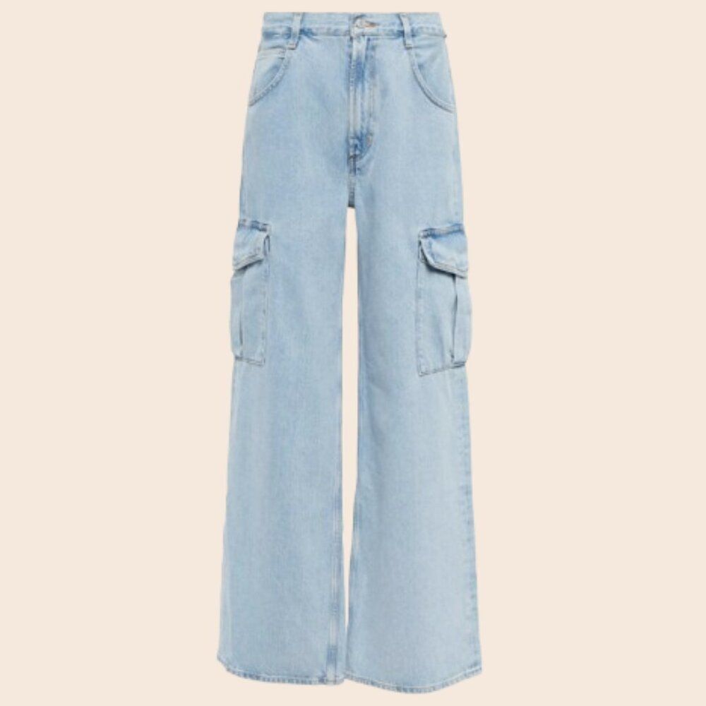 Agolde Minka Denim Cargo Pants Size 28